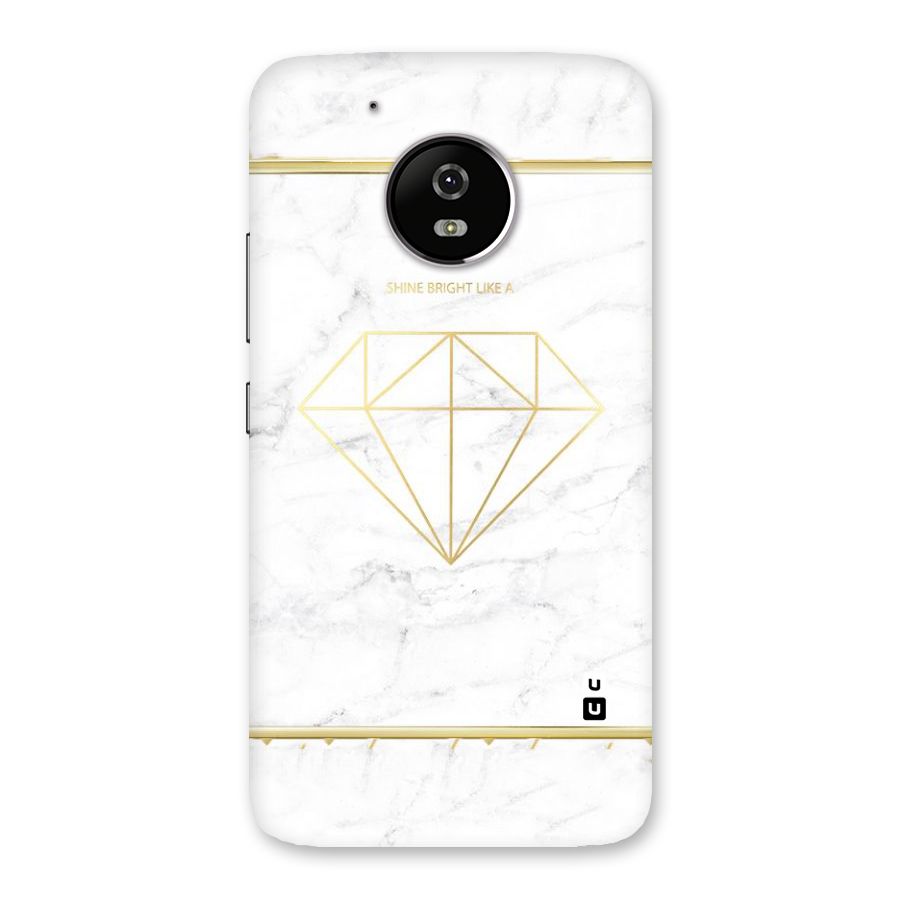 Bright Gold Diamond Back Case for Moto G5