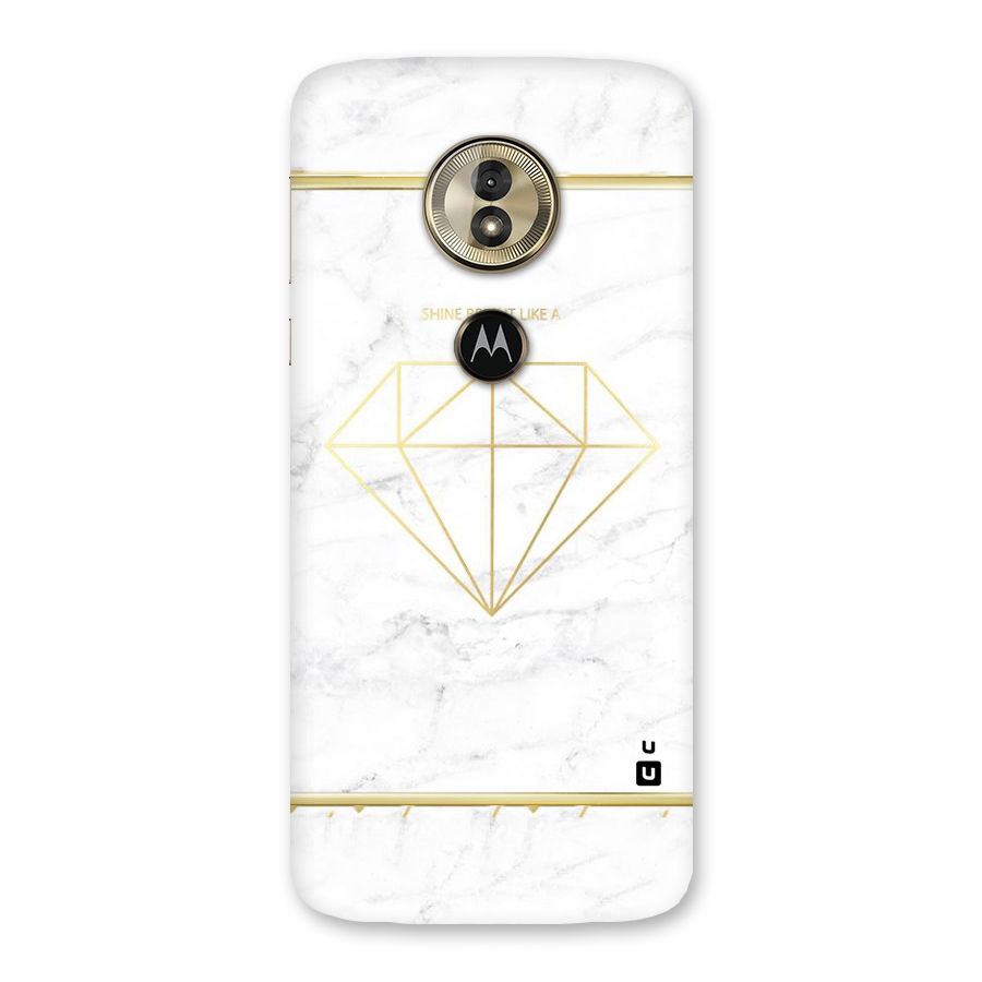 Bright Gold Diamond Back Case for Moto G6 Play