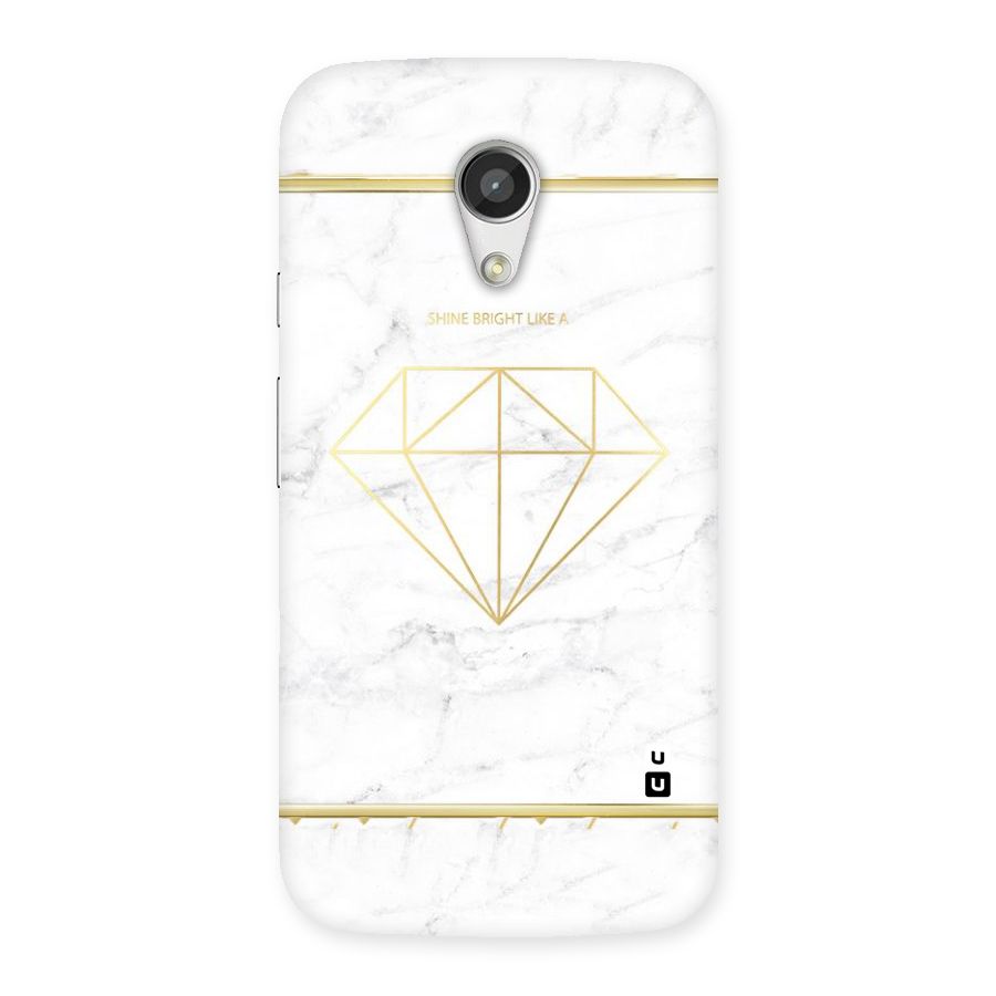 Bright Gold Diamond Back Case for Moto G 2nd Gen