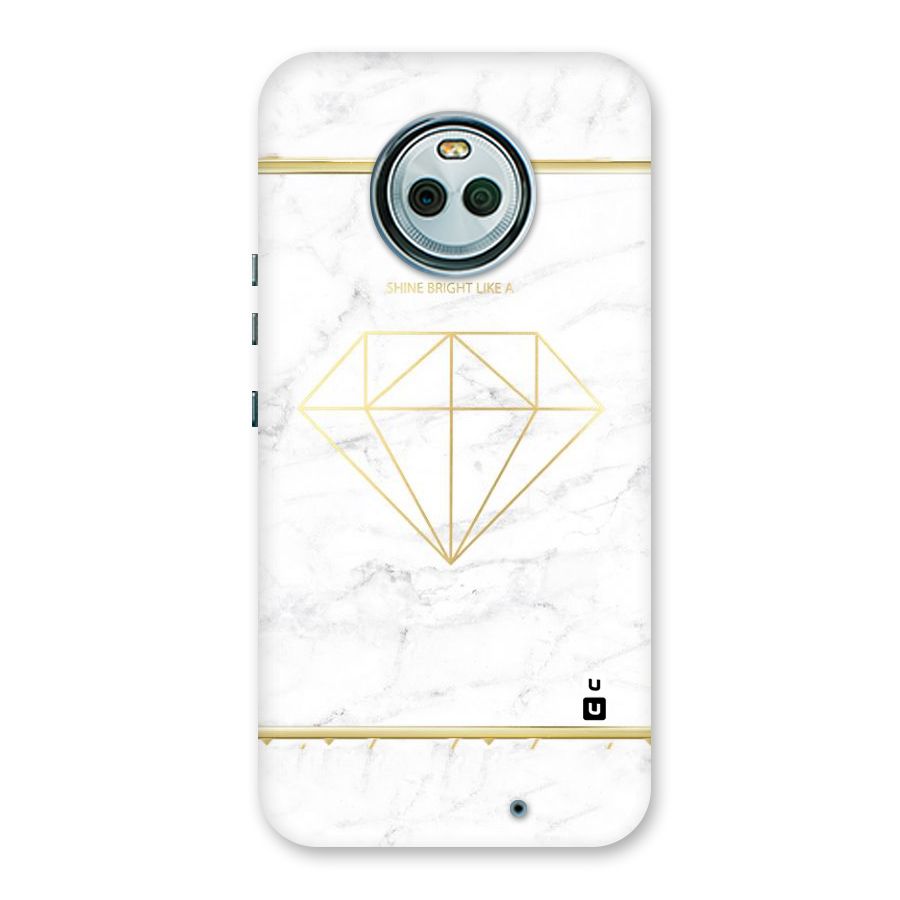 Bright Gold Diamond Back Case for Moto X4