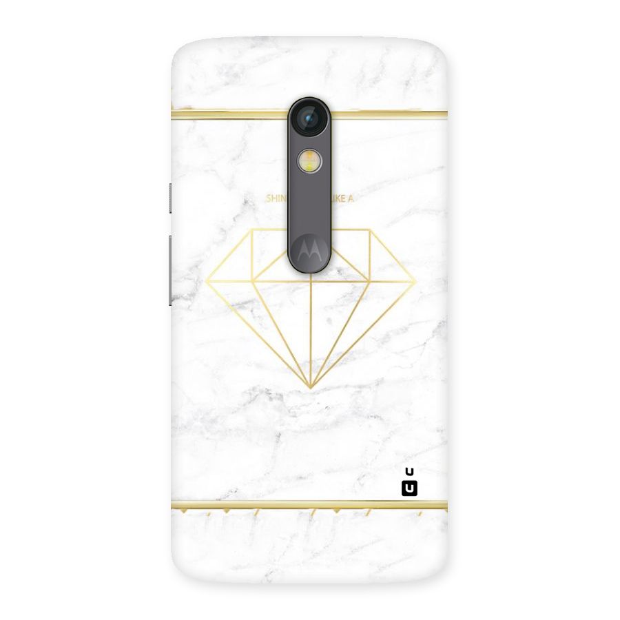Bright Gold Diamond Back Case for Moto X Play