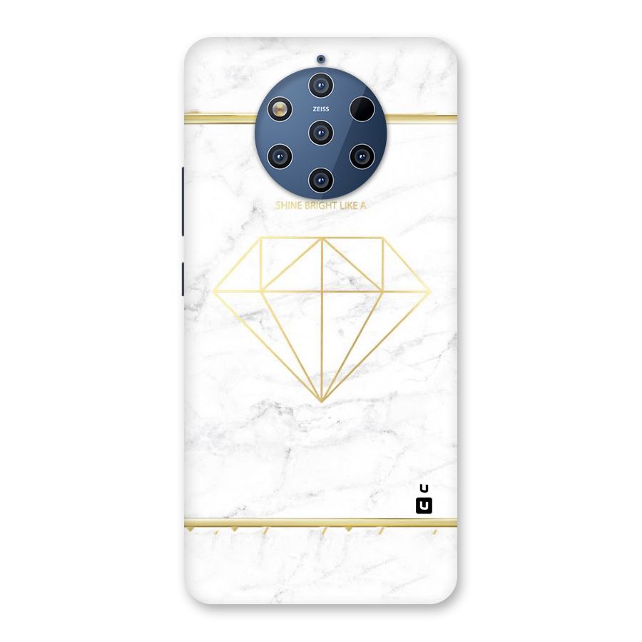 Bright Gold Diamond Back Case for Nokia 9 PureView