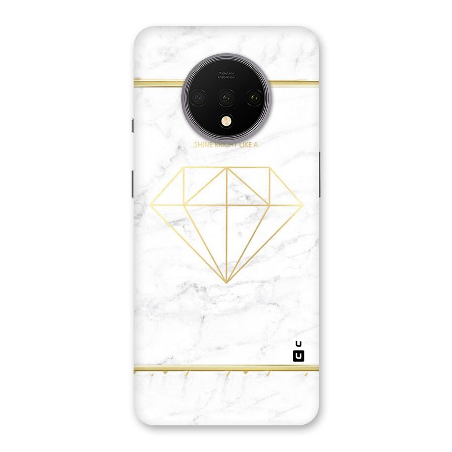 Bright Gold Diamond Back Case for OnePlus 7T