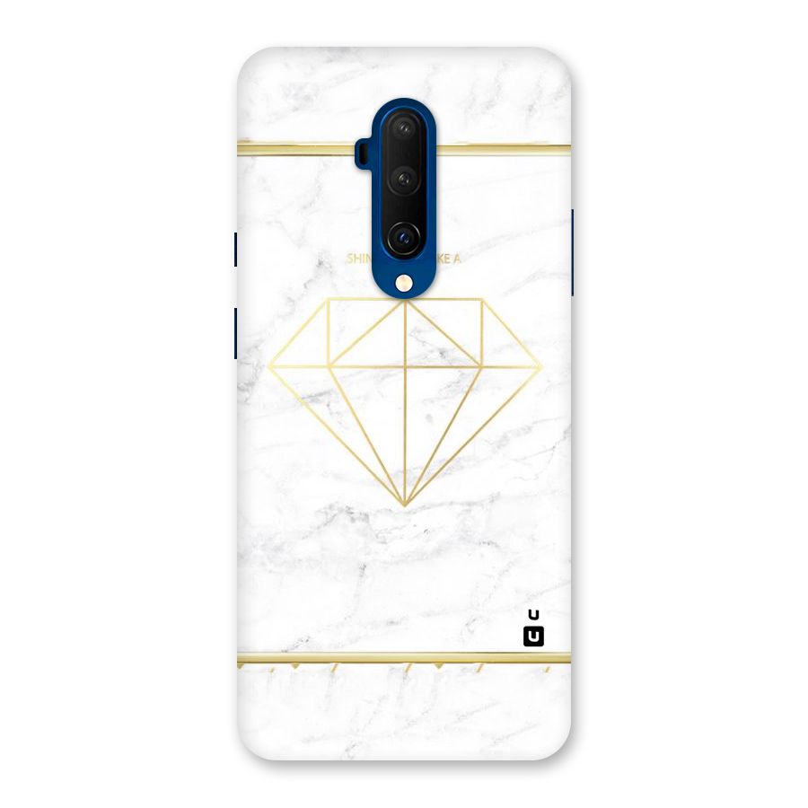 Bright Gold Diamond Back Case for OnePlus 7T Pro