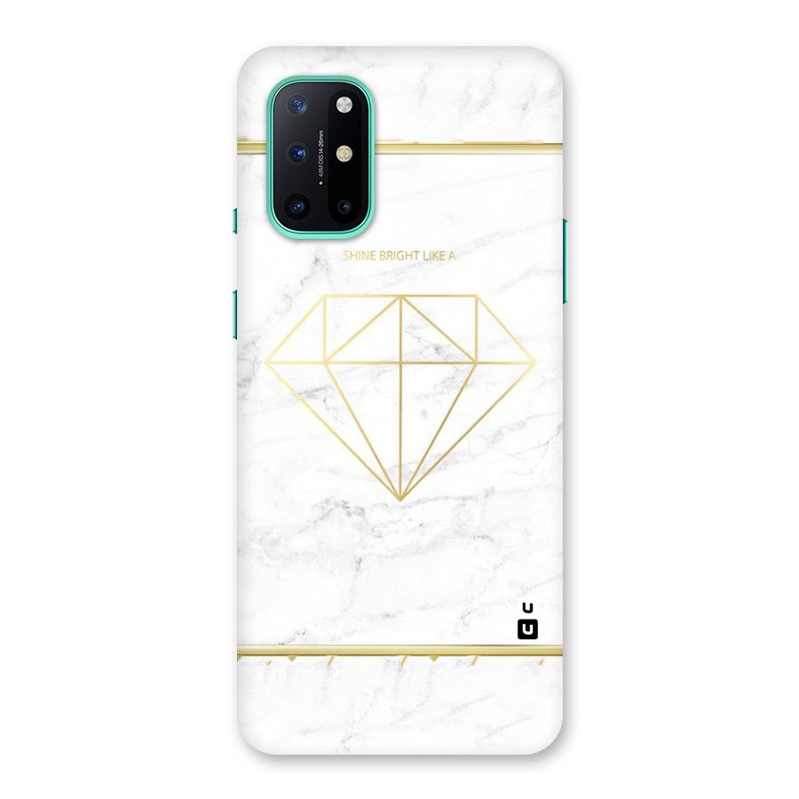 Bright Gold Diamond Back Case for OnePlus 8T
