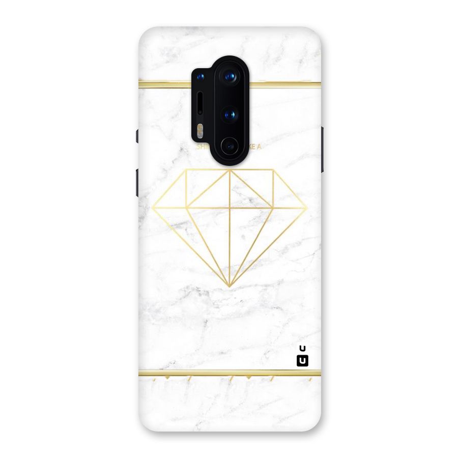 Bright Gold Diamond Back Case for OnePlus 8 Pro