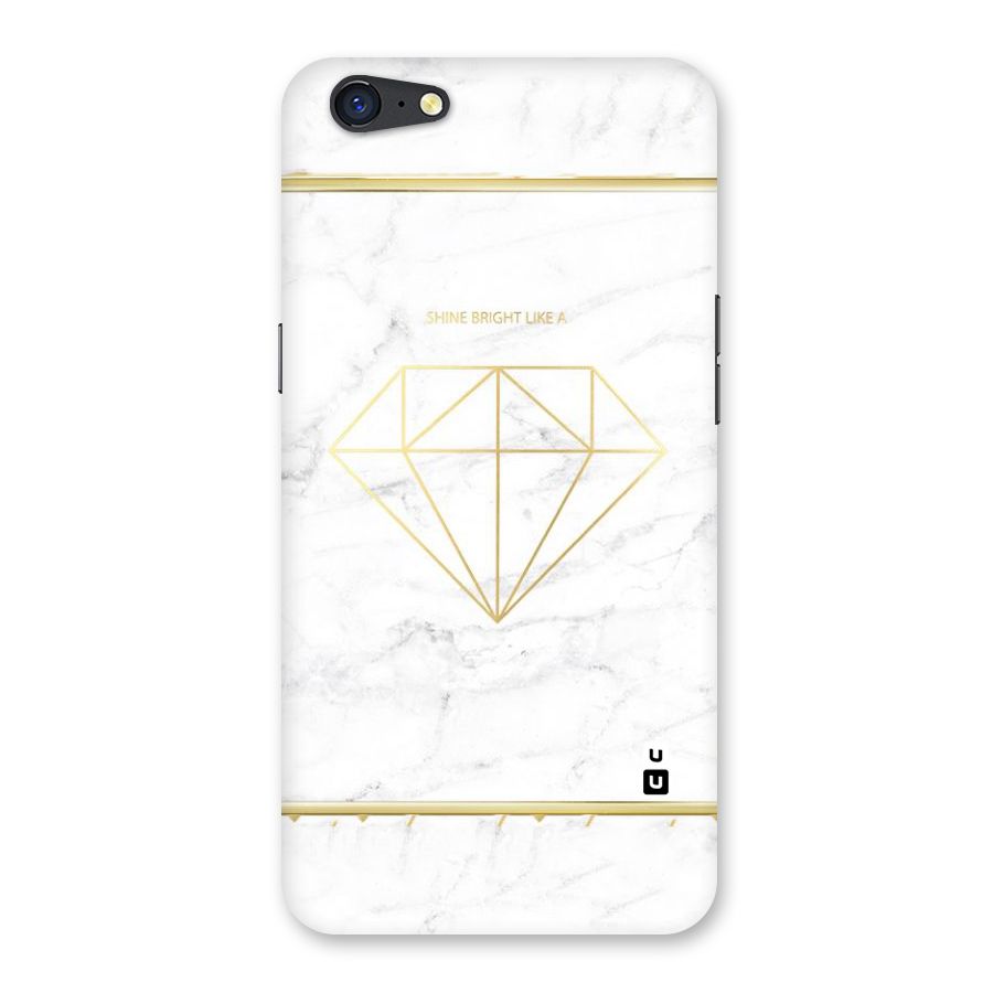 Bright Gold Diamond Back Case for Oppo A71