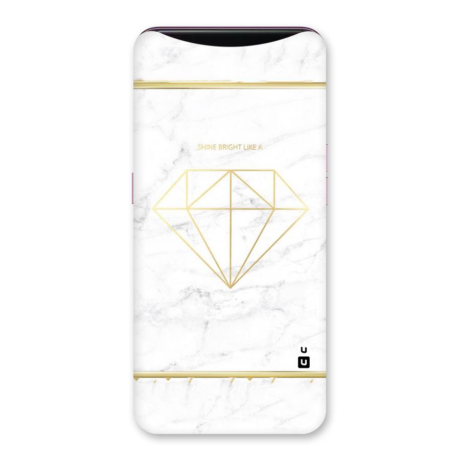 Bright Gold Diamond Back Case for Oppo Find X