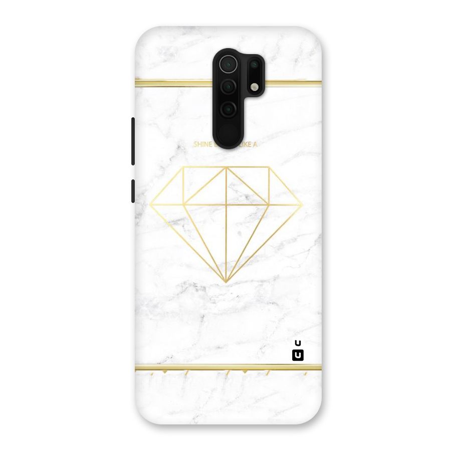 Bright Gold Diamond Back Case for Poco M2