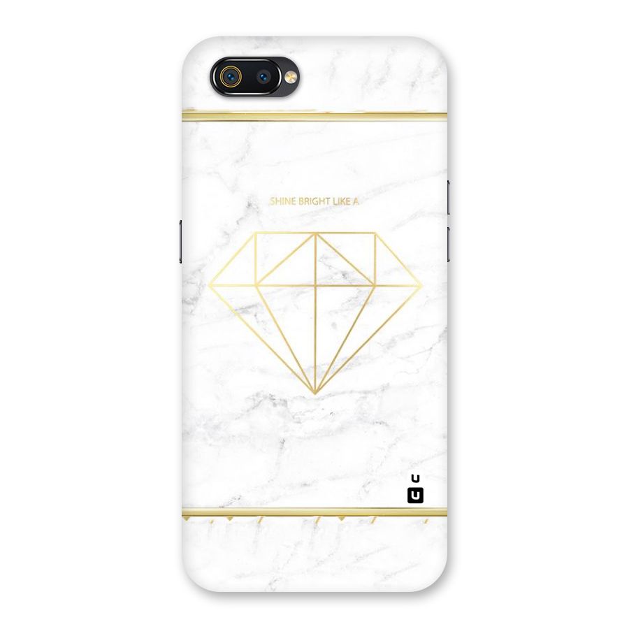 Bright Gold Diamond Back Case for Realme C2