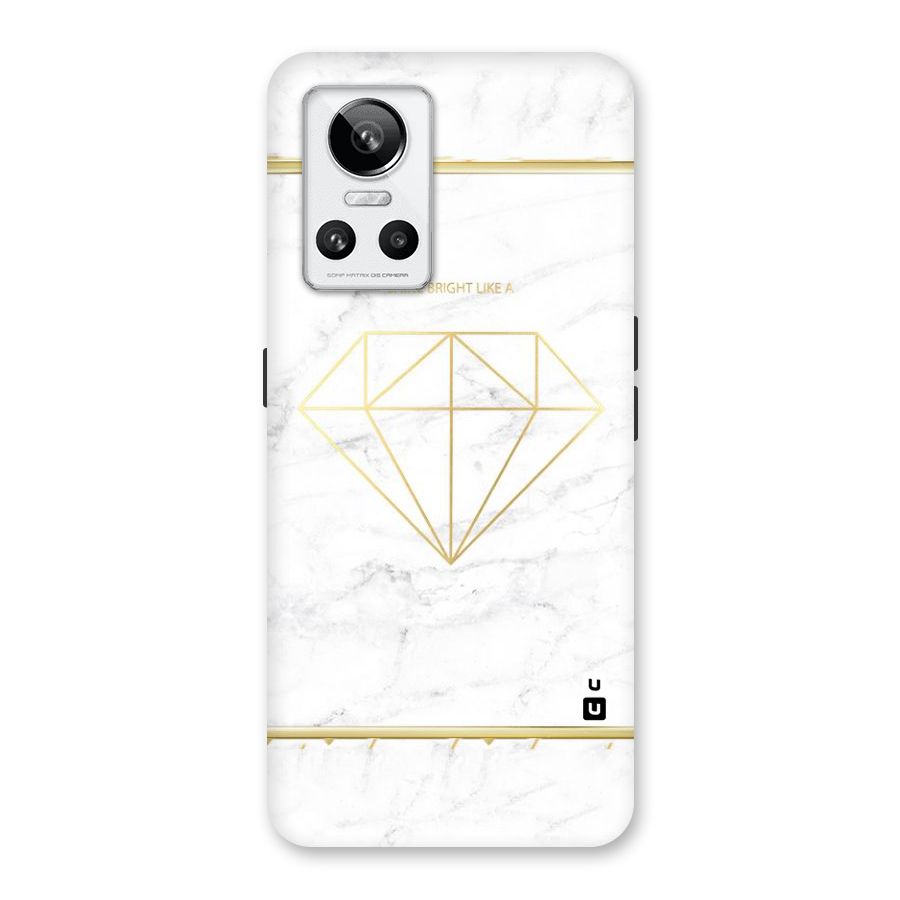 Bright Gold Diamond Back Case for Realme GT Neo 3