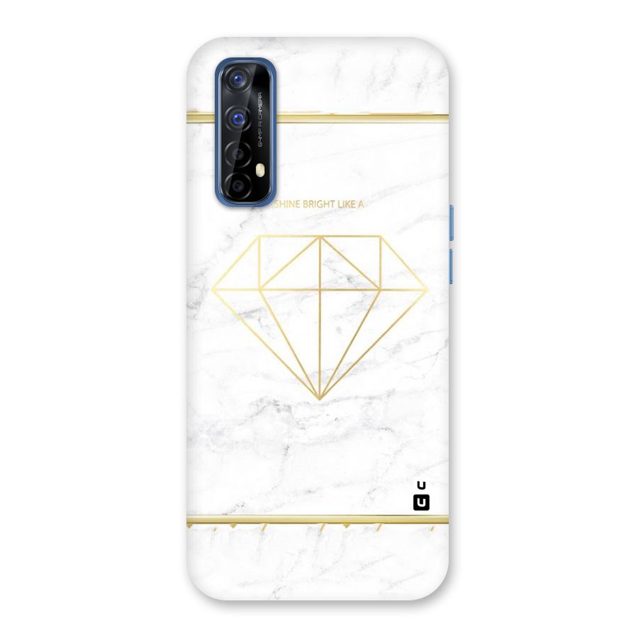 Bright Gold Diamond Back Case for Realme Narzo 20 Pro