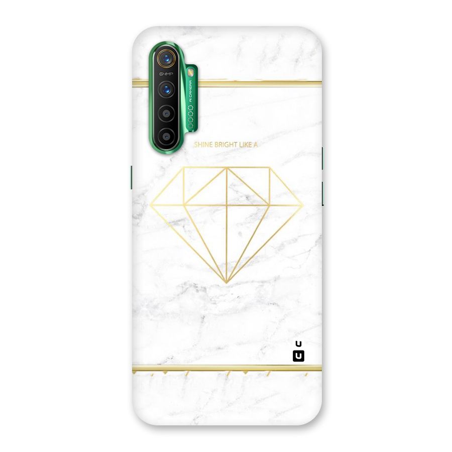 Bright Gold Diamond Back Case for Realme X2