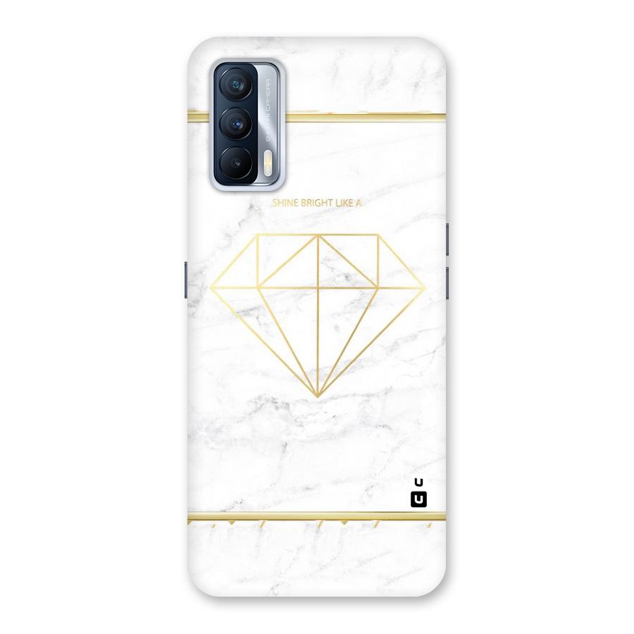 Bright Gold Diamond Back Case for Realme X7
