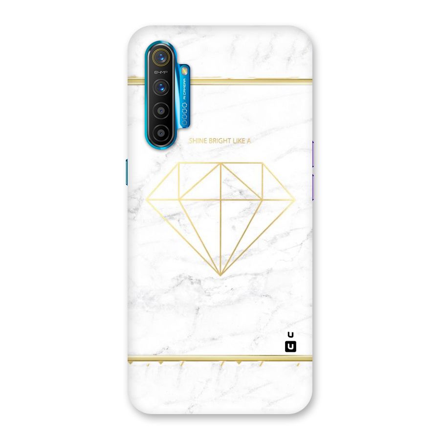 Bright Gold Diamond Back Case for Realme XT