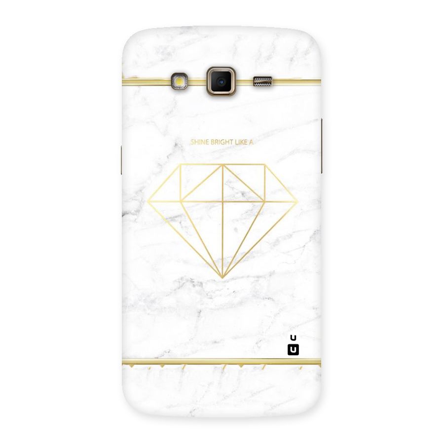 Bright Gold Diamond Back Case for Samsung Galaxy Grand 2