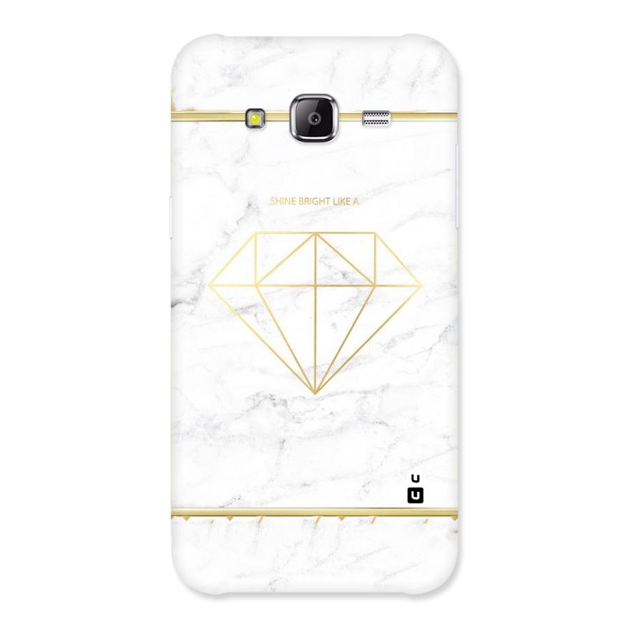 Bright Gold Diamond Back Case for Samsung Galaxy J2 Prime