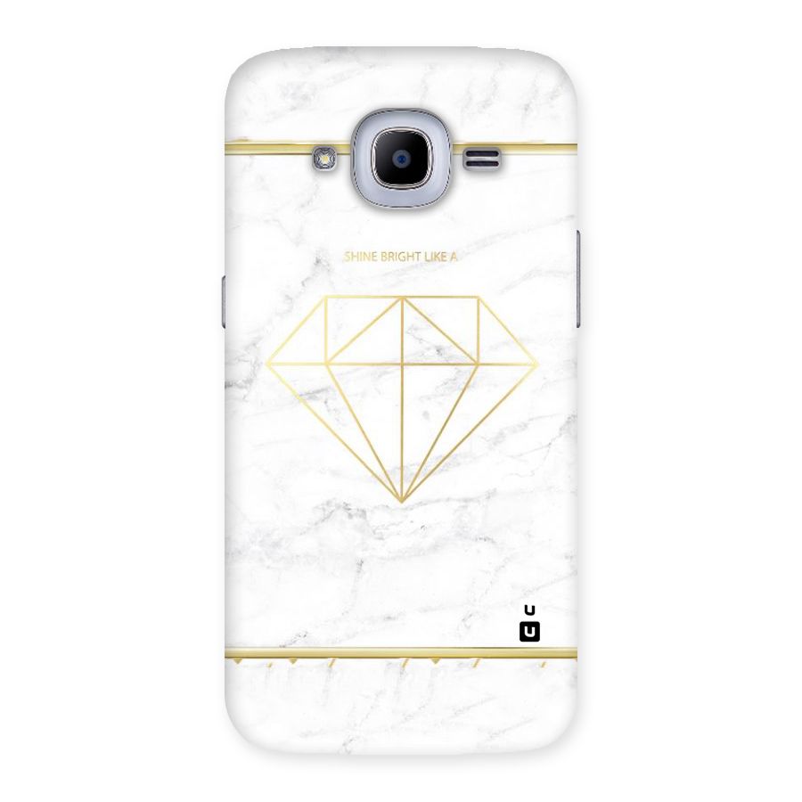 Bright Gold Diamond Back Case for Samsung Galaxy J2 Pro