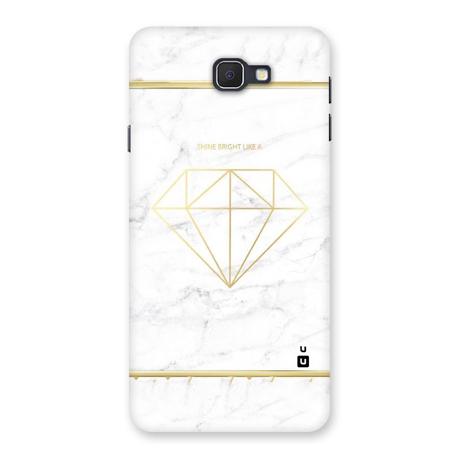 Bright Gold Diamond Back Case for Samsung Galaxy J7 Prime