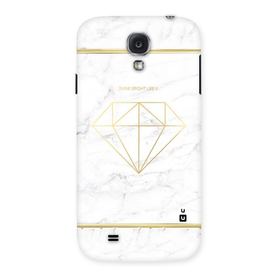 Bright Gold Diamond Back Case for Samsung Galaxy S4