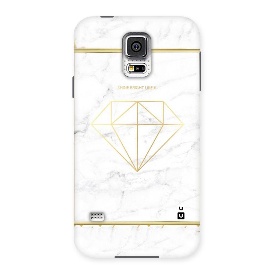 Bright Gold Diamond Back Case for Samsung Galaxy S5
