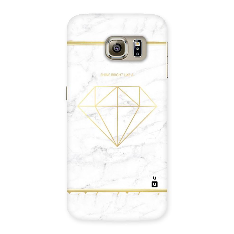 Bright Gold Diamond Back Case for Samsung Galaxy S6 Edge