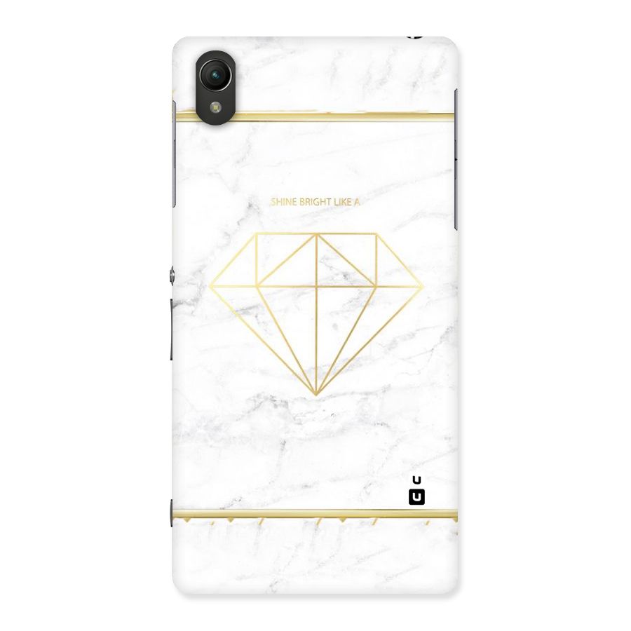 Bright Gold Diamond Back Case for Sony Xperia Z2
