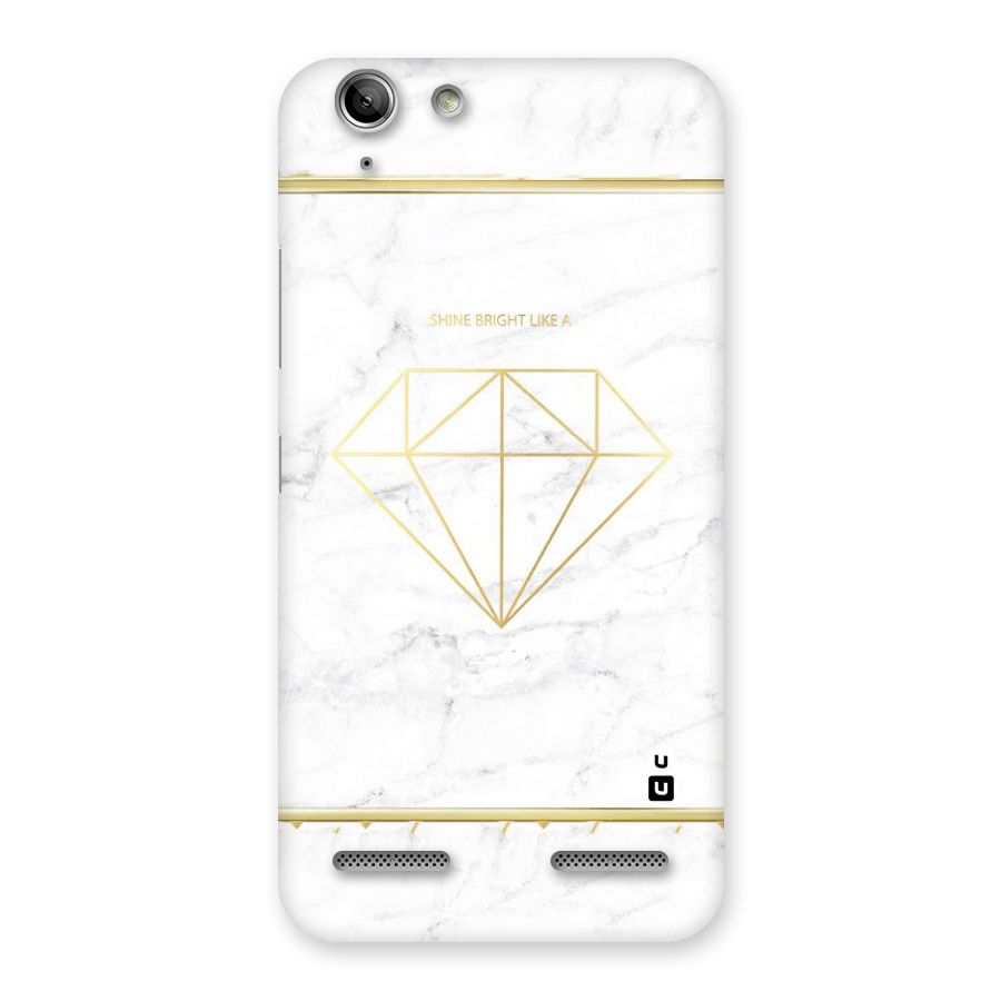 Bright Gold Diamond Back Case for Vibe K5 Plus