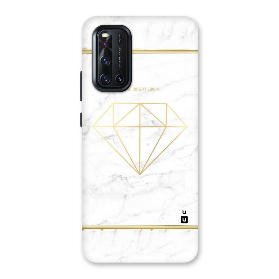 Bright Gold Diamond Back Case for Vivo V19