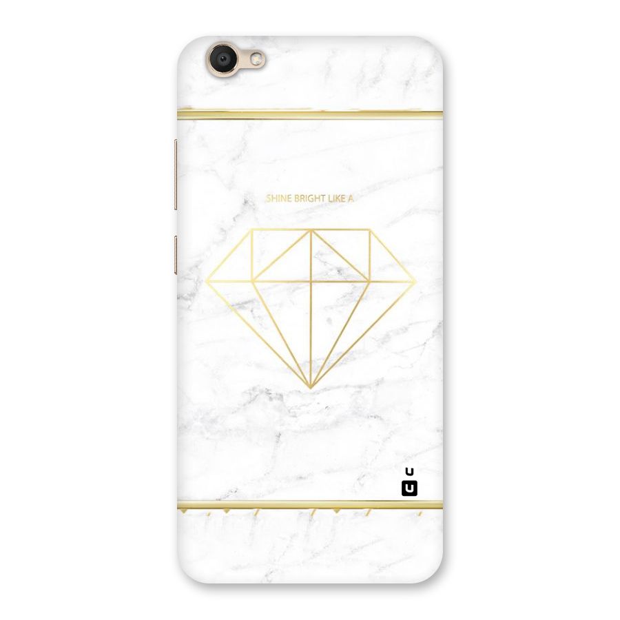 Bright Gold Diamond Back Case for Vivo V5