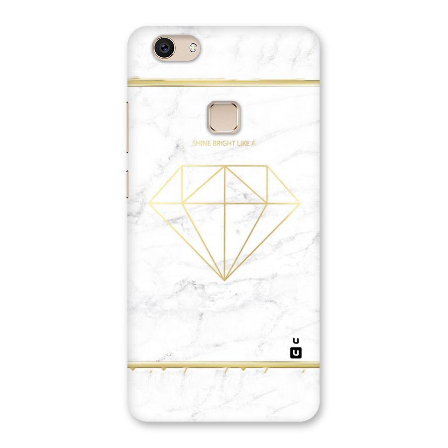 Bright Gold Diamond Back Case for Vivo V7