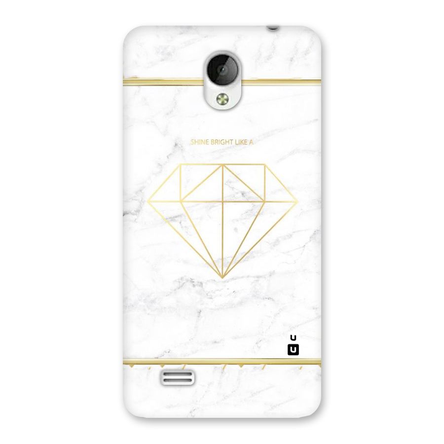 Bright Gold Diamond Back Case for Vivo Y21