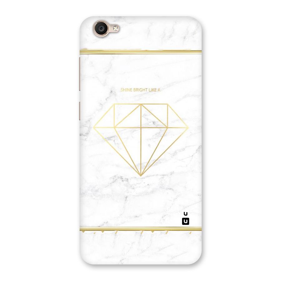 Bright Gold Diamond Back Case for Vivo Y55s