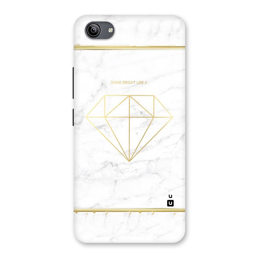 Bright Gold Diamond Back Case for Vivo Y81i