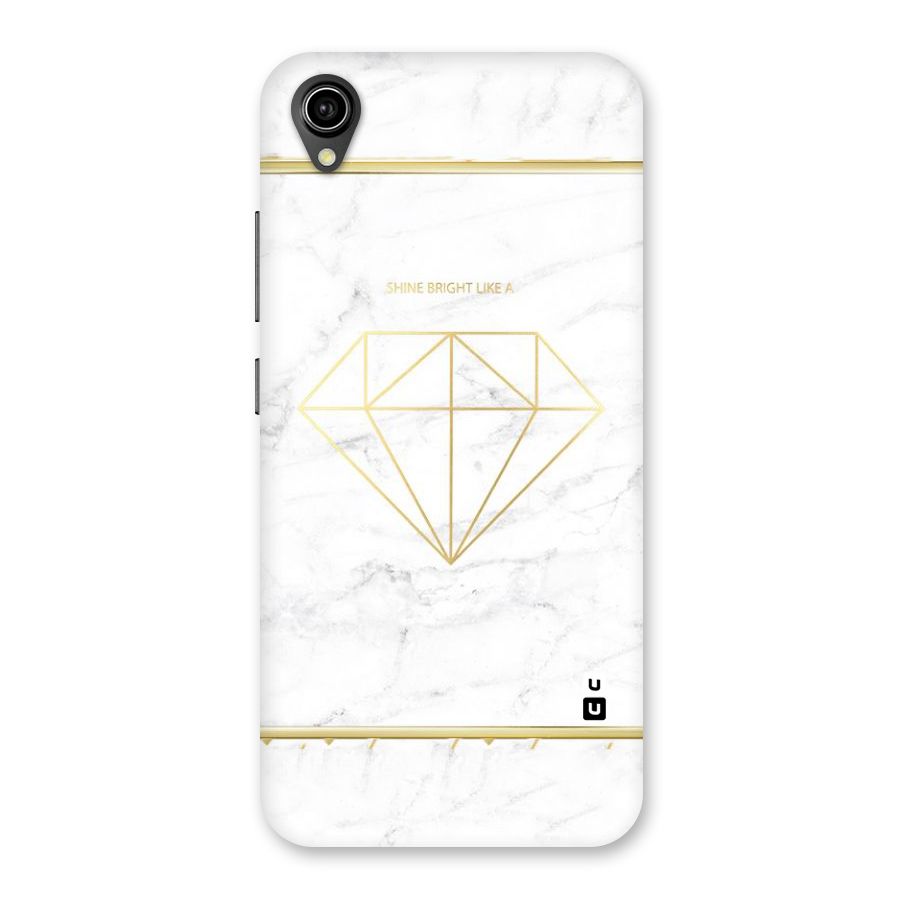 Bright Gold Diamond Back Case for Vivo Y90