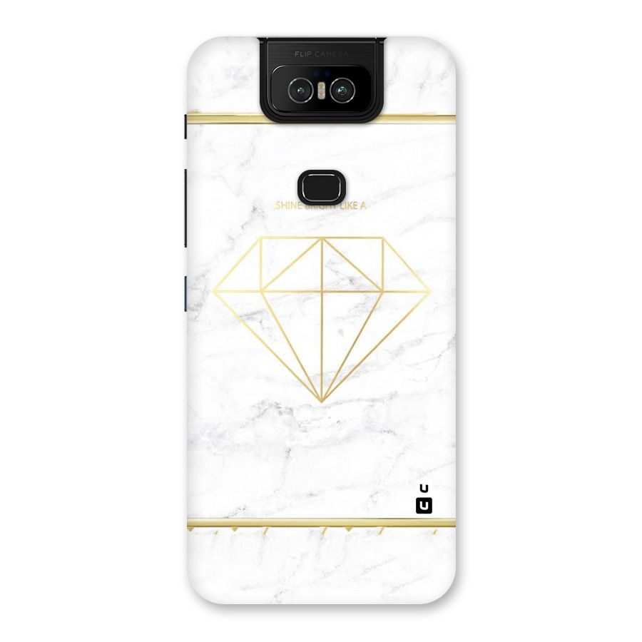Bright Gold Diamond Back Case for Zenfone 6z