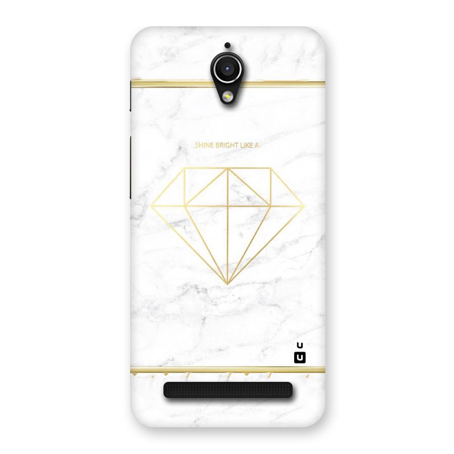 Bright Gold Diamond Back Case for Zenfone Go