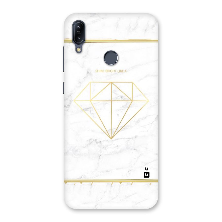 Bright Gold Diamond Back Case for Zenfone Max M2