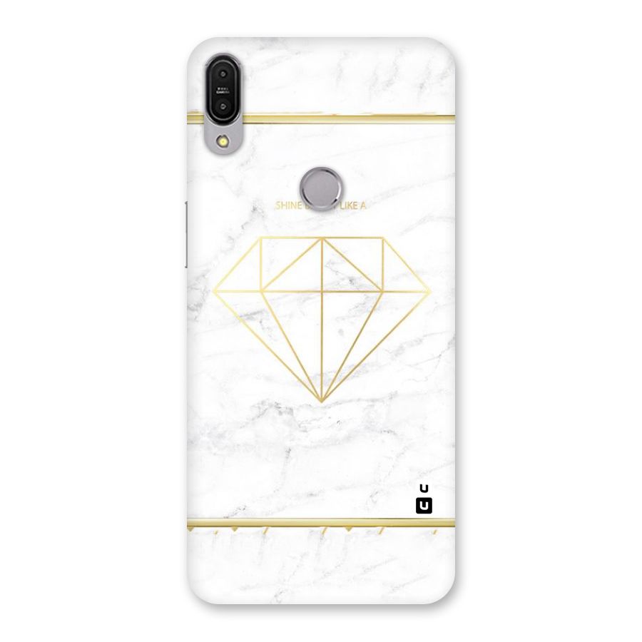 Bright Gold Diamond Back Case for Zenfone Max Pro M1