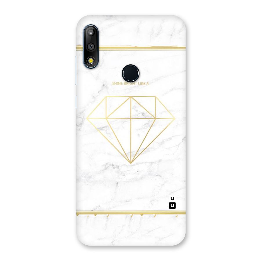 Bright Gold Diamond Back Case for Zenfone Max Pro M2