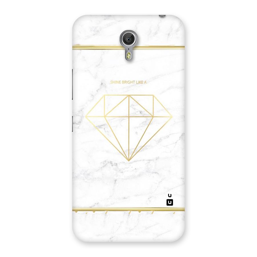 Bright Gold Diamond Back Case for Zuk Z1
