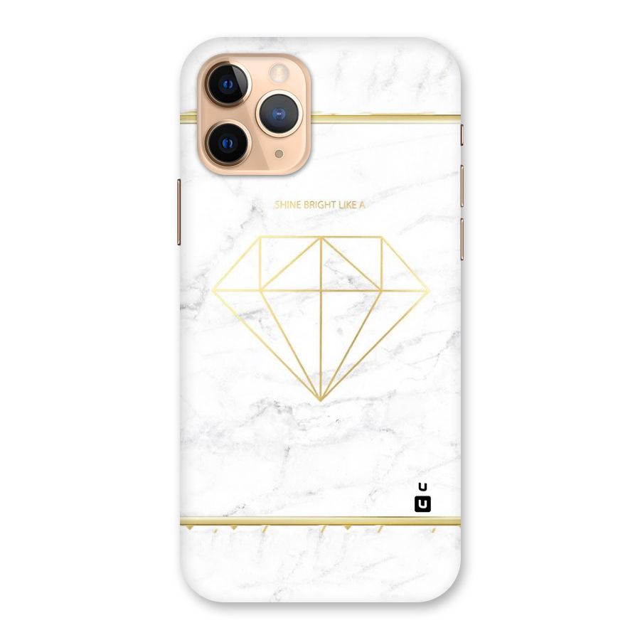 Bright Gold Diamond Back Case for iPhone 11 Pro