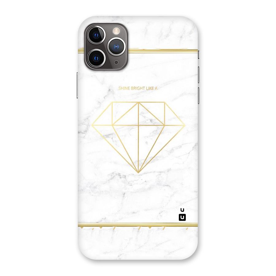Bright Gold Diamond Back Case for iPhone 11 Pro Max