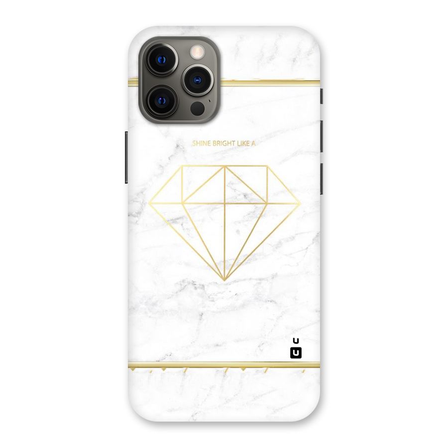 Bright Gold Diamond Back Case for iPhone 12 Pro Max