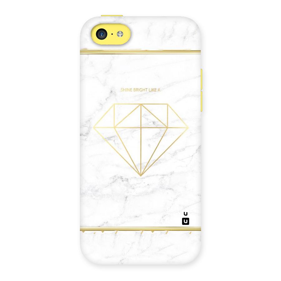 Bright Gold Diamond Back Case for iPhone 5C