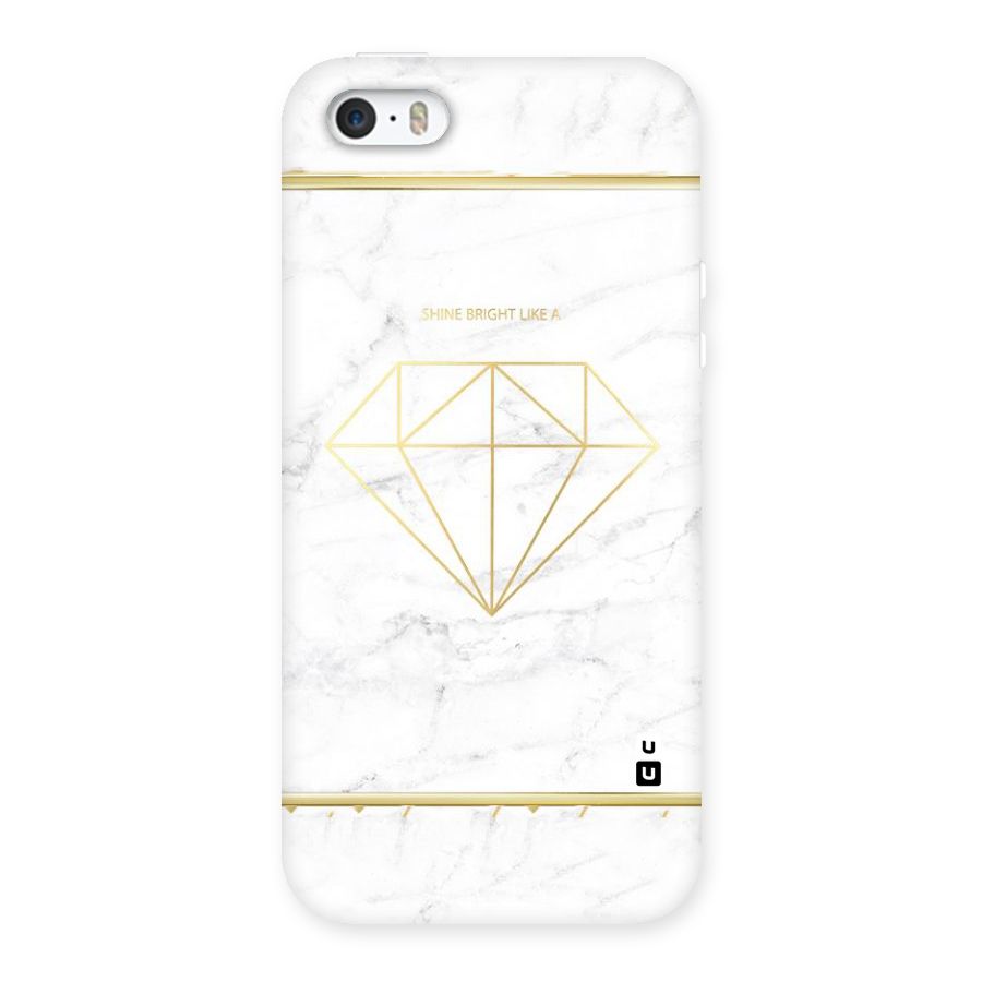 Bright Gold Diamond Back Case for iPhone 5 5S