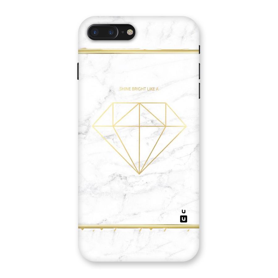 Bright Gold Diamond Back Case for iPhone 7 Plus