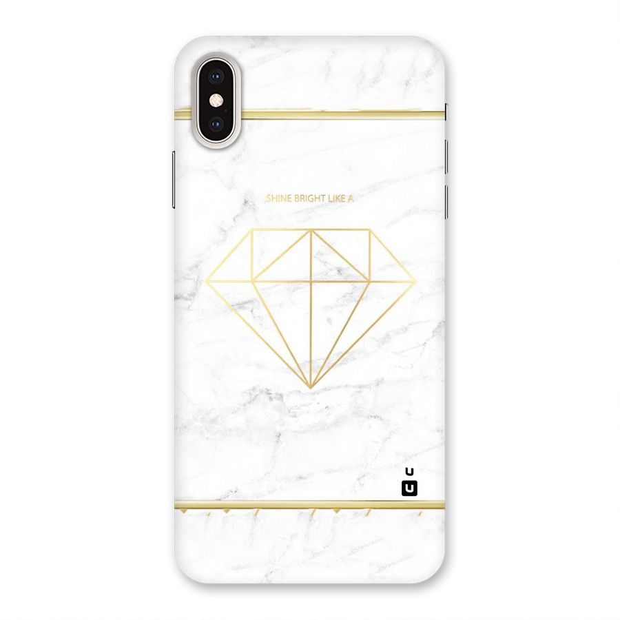 Bright Gold Diamond Back Case for iPhone XS Max