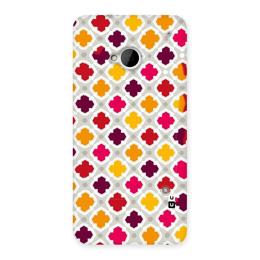 Bright Pattern Back Case for HTC One M7