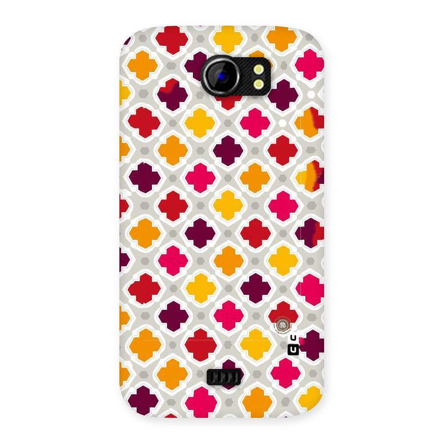 Bright Pattern Back Case for Micromax Canvas 2 A110